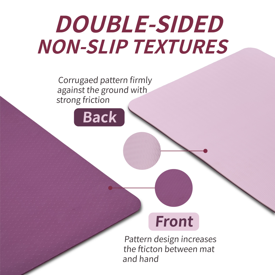 ZenFlow Yoga Mat tear resistant durable TPE construction