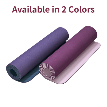 ZenFlow Yoga Mat purple teal color option