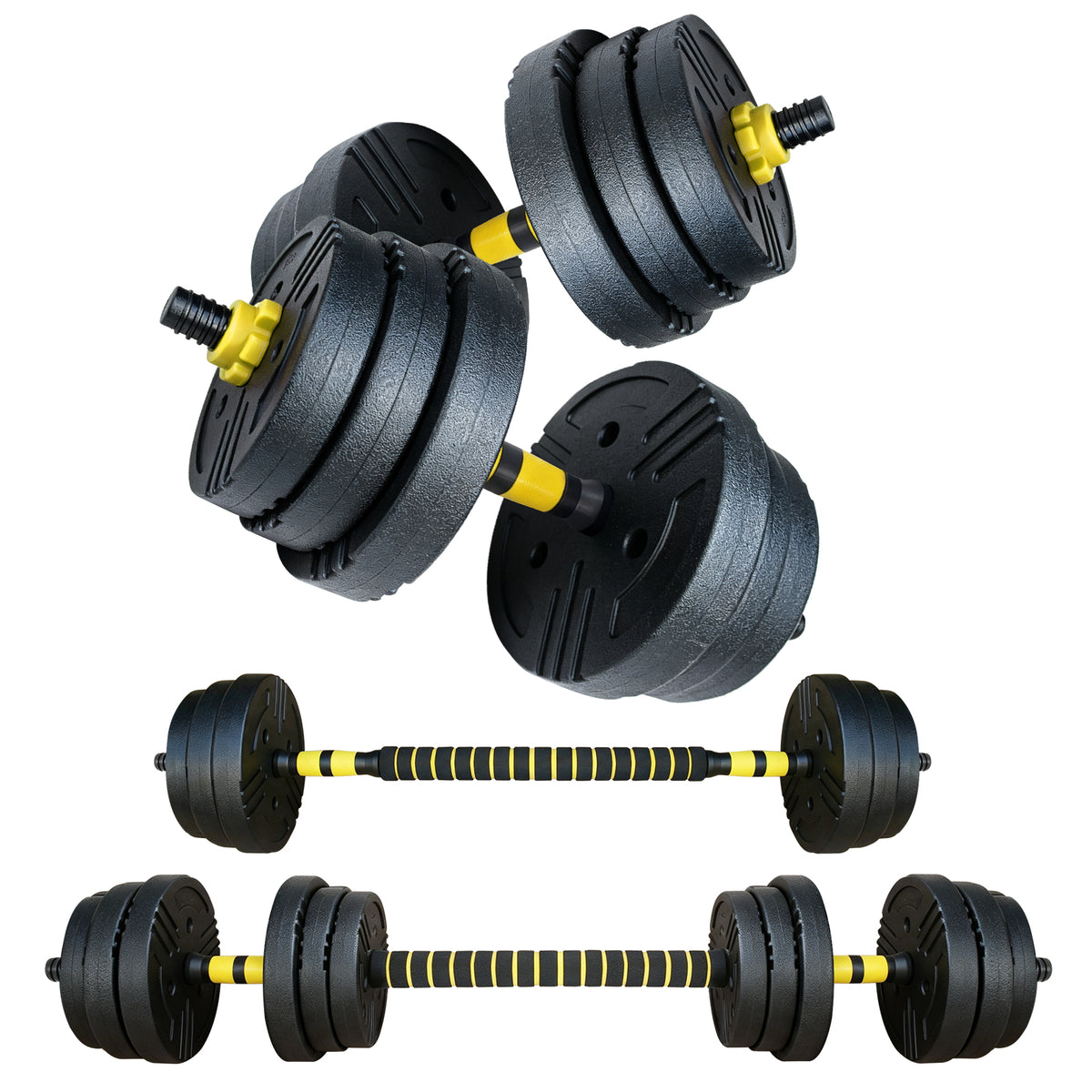 PowerGrip Adjustable Dumbbell Set – 45 lbs (Pair)