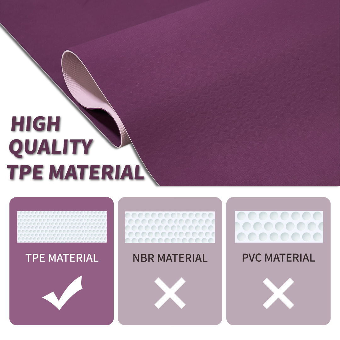 ZenFlow Yoga Mat 72x24 inch dimensions and 0.24 inch thickness