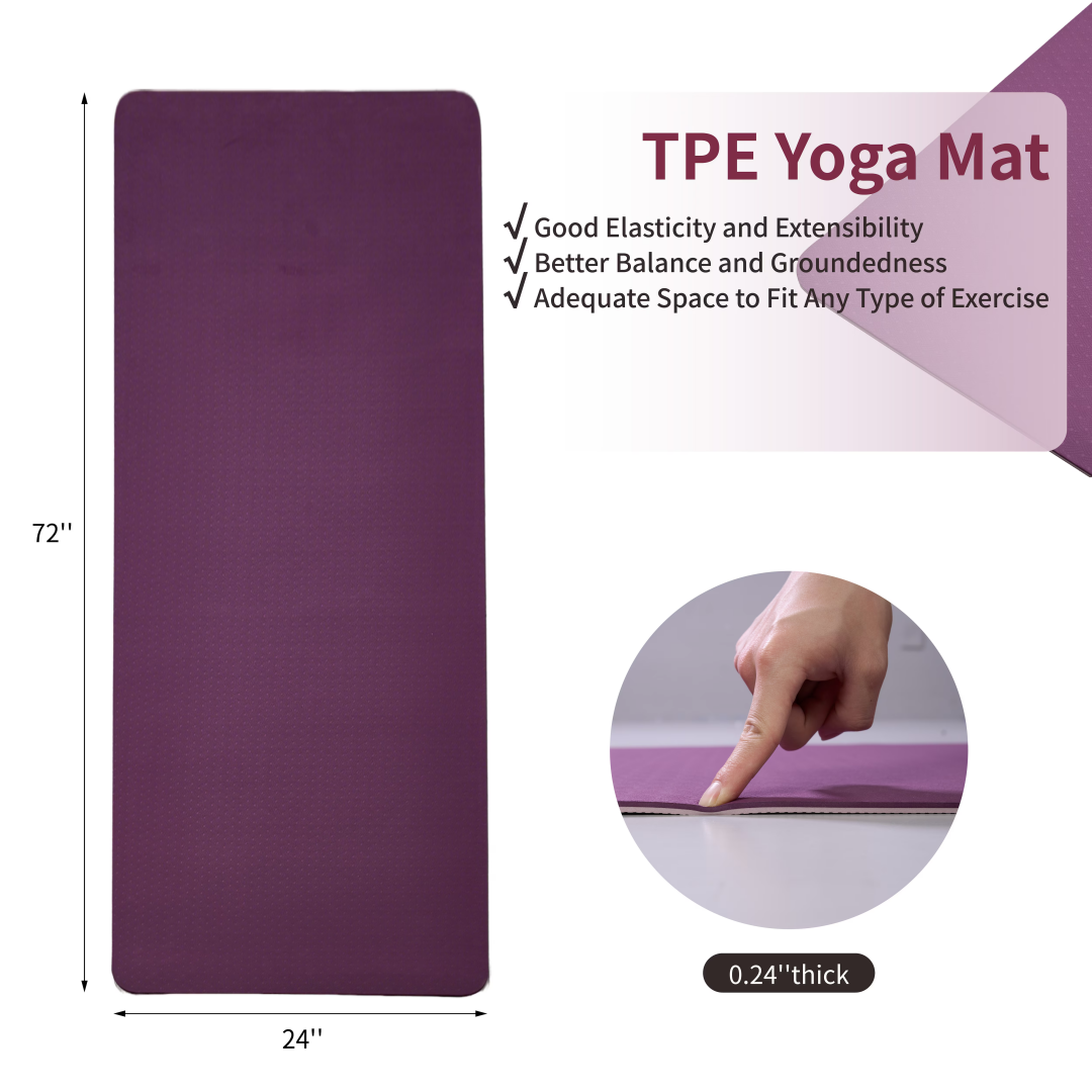 ZenFlow Yoga Mat TPE material elasticity and extensibility