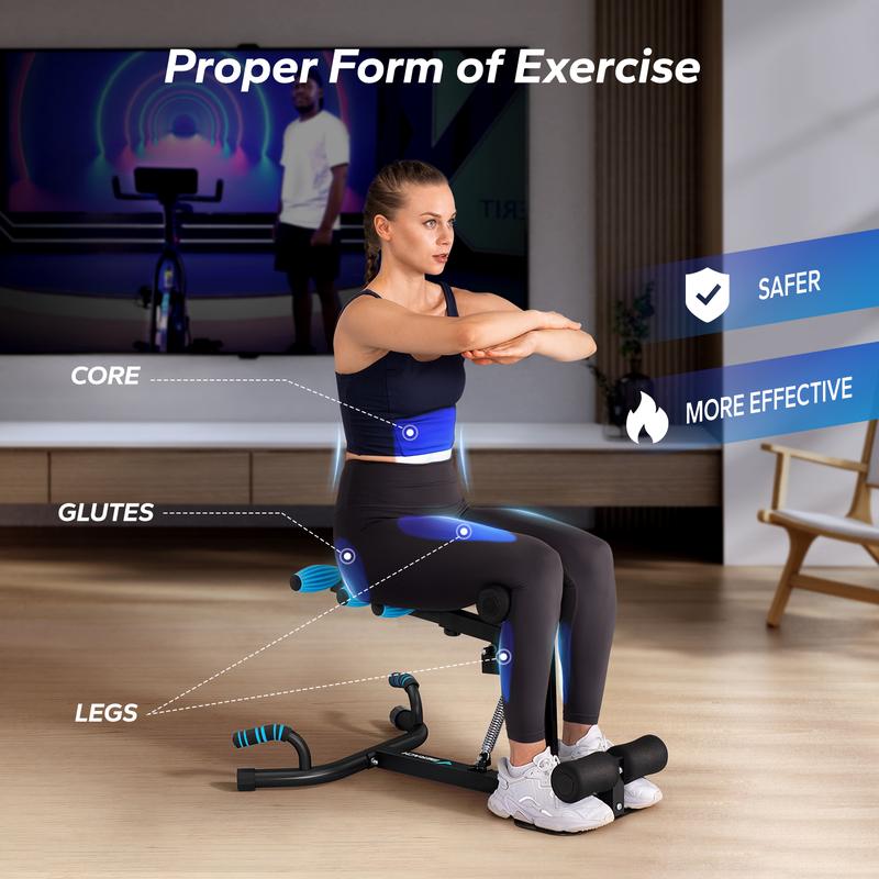 SquatPro Elite 4-level resistance adjustment